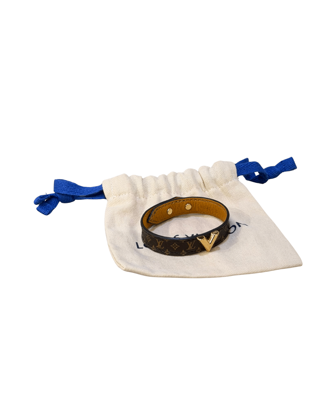 LOUIS VUITTON BRACCIALE MONOGRAM V DORATA