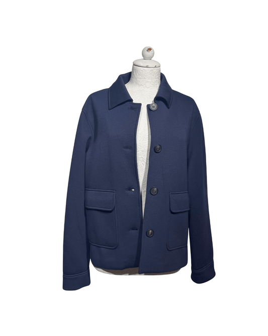 GIACCA FELPATA WEEKEND MAXMARA  BLU NAVY Tg L