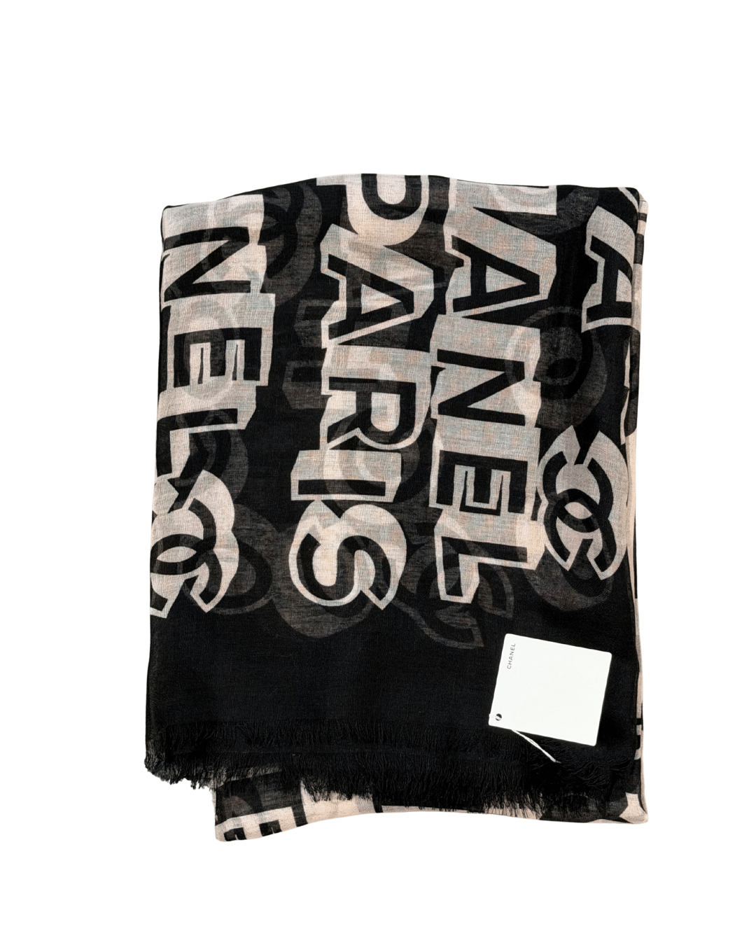 MAXI STOLA CHANEL LOGO ALL-OVER