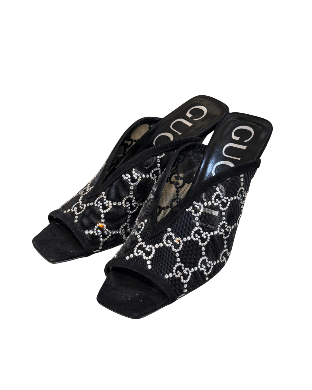 MULES GUCCI CRISTALLI E TELA MESH Nr 37
