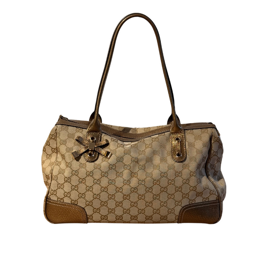 BORSA GUCCI MONOGRAM A SPALLA RIFINITURE ORO