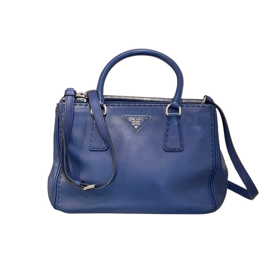 BORSA DI PRADA PELLE LISCIA BLU