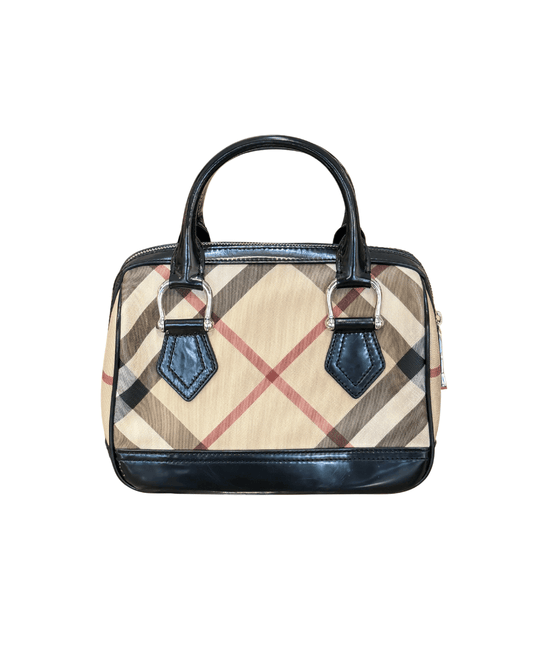 BAULETTO BOWLING BURBERRY RIFINITURE NERE