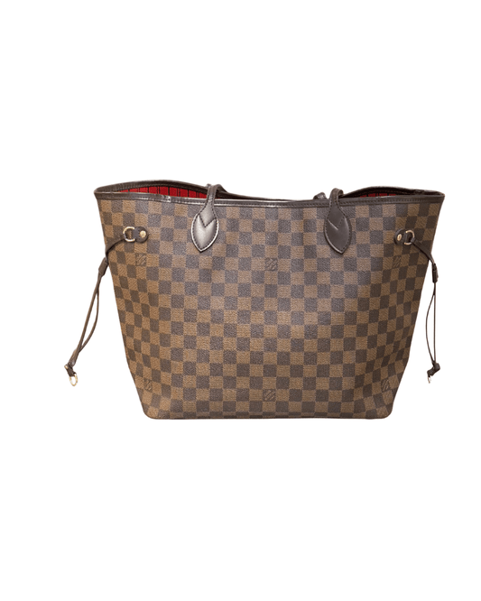 NEVERFULL MM DAMIER EBENE INTERNO ROSSO