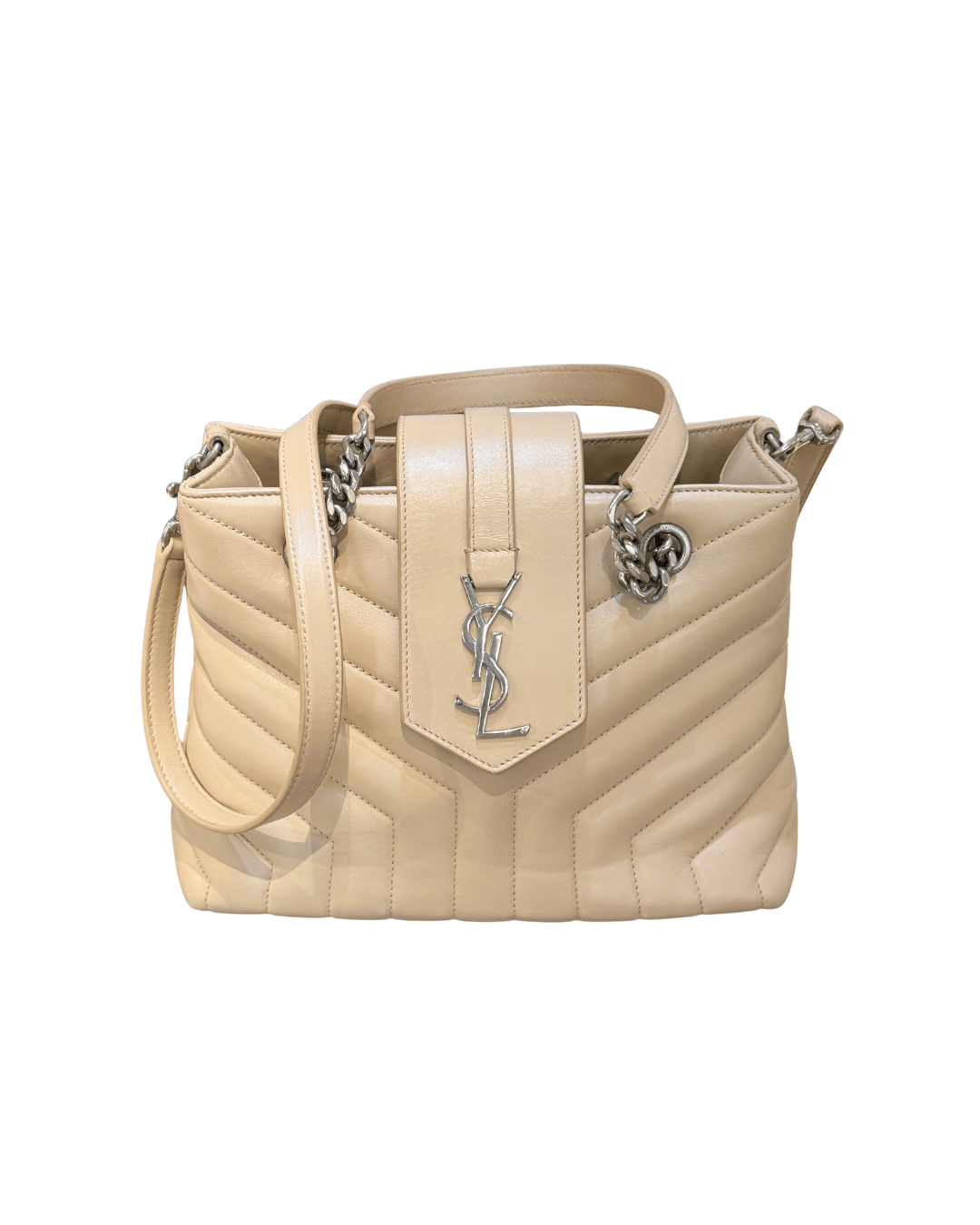 LOULOU SHOPPING BAG YSL COLOR NUDE