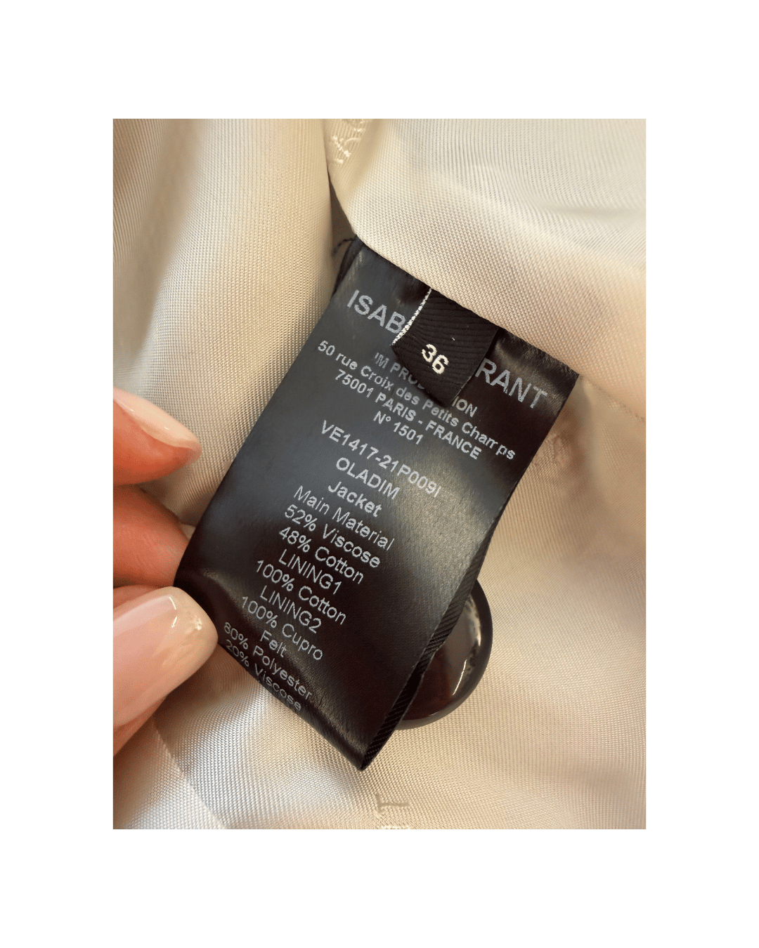 BLAZER OVERSIZE DOPPIOPETTO ISABEL MARANT QUADRI Tg 40