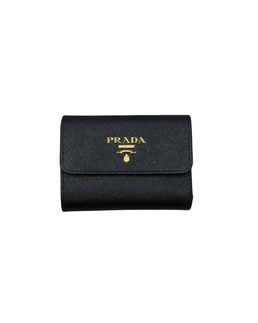 PORTAFOGLIO PICCOLO NERO PRADA SAFFIANO