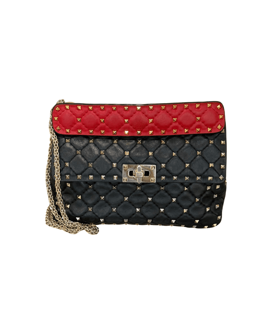 VALENTINO SPIKE MEDIA ROSSA E NERA