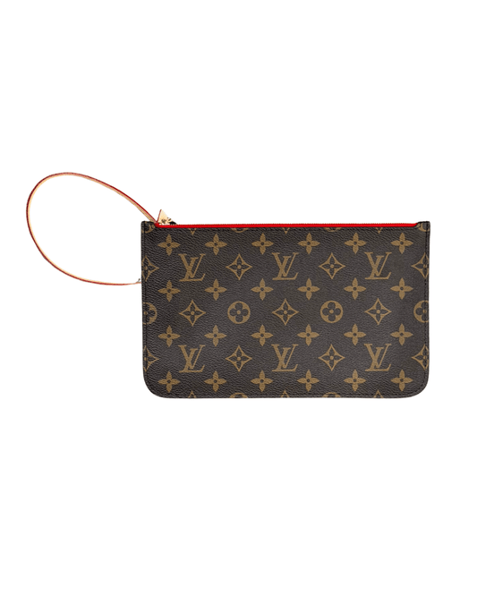 POCHETTE PIATTA LOUIS VUITTON INTERNO ROSSO