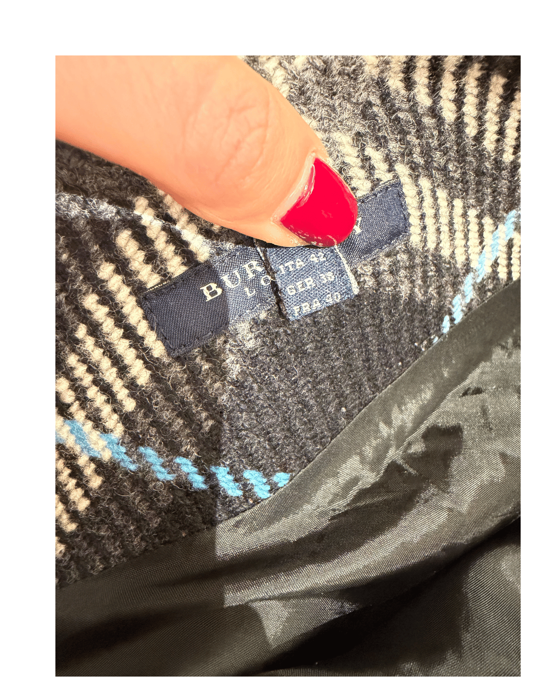 GONNA BURBERRY TARTAN NERA