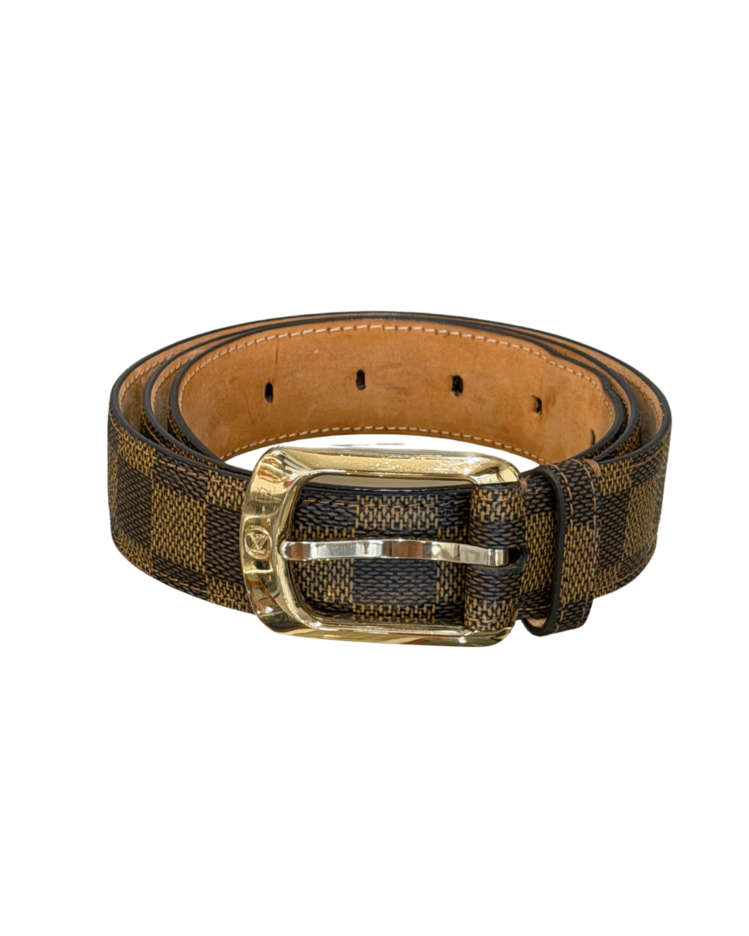 CINTURA LOUIS VUITTON DAMIER EBENE 90