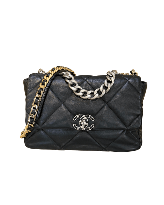 CHANEL 19 MISURA LARGE NERA