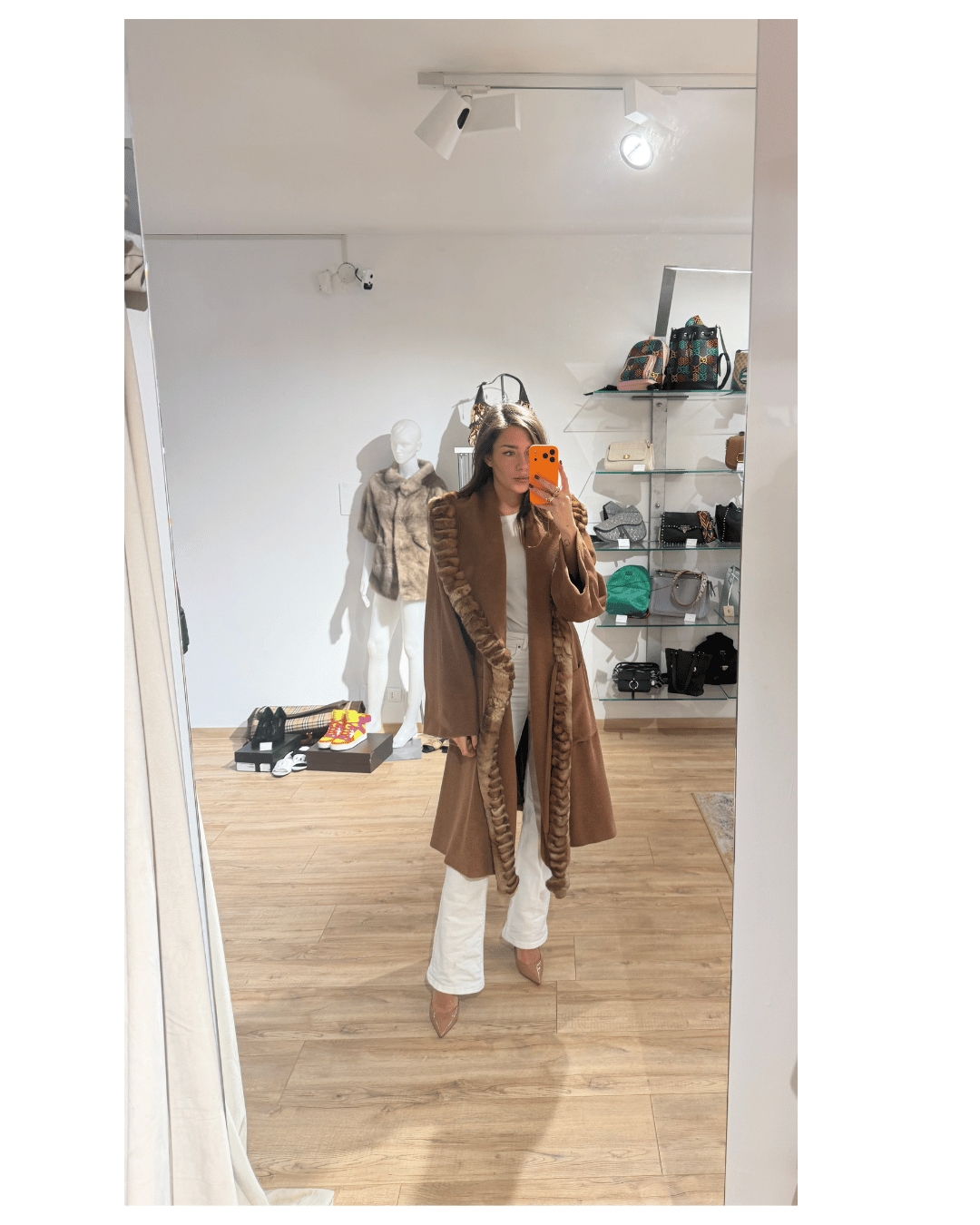 CAPPOTTO FENDI CON PROFILO IN LAPIN