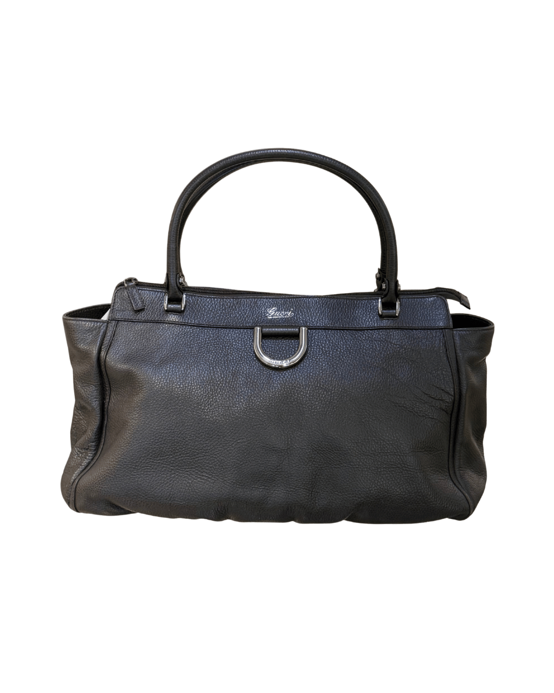 SHOPPER GUCCI ABBEY D-RING TESTA DI MORO PELLE