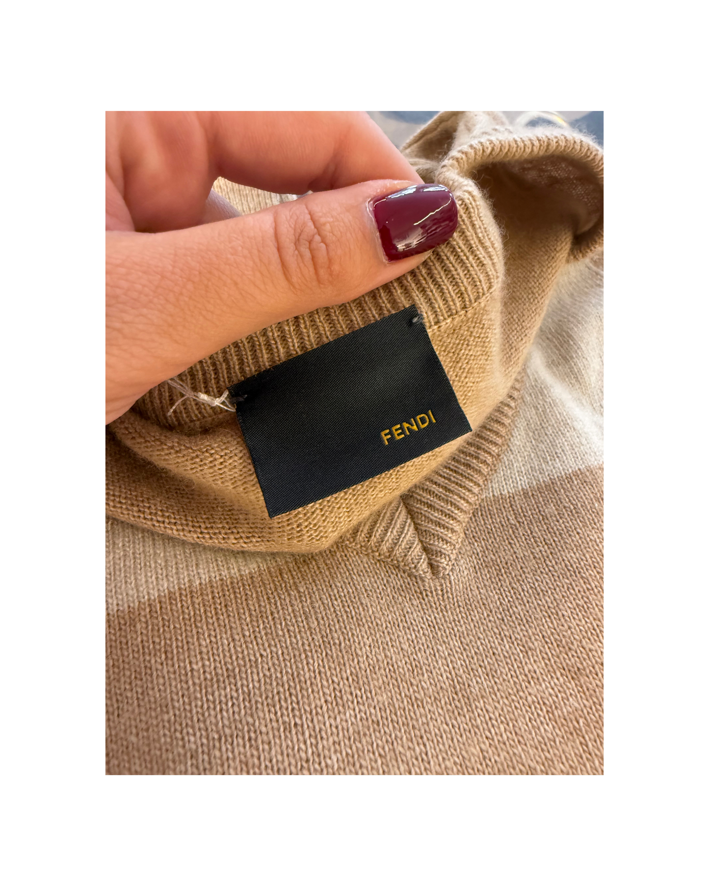 MAGLIONE FF FENDI BEIGE
