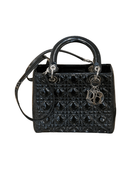 LADY DIOR MEDIA VERNIS NERA HARDWARE ARGENTO