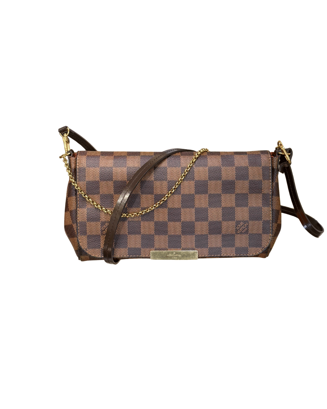 POCHETTE FAVORITE MM LOUIS VUITTON DAMIER EBENE