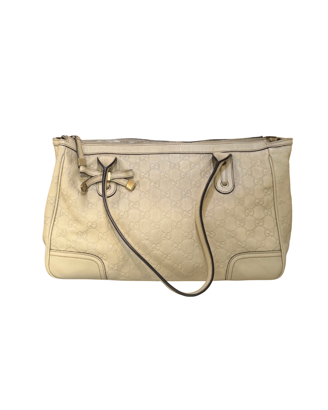 BORSA GUCCISSIMA COLOR GHIACCIO DOPPI MANICI