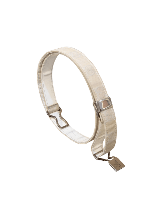 CINTURA GUCCI REGOLABILE NUDE