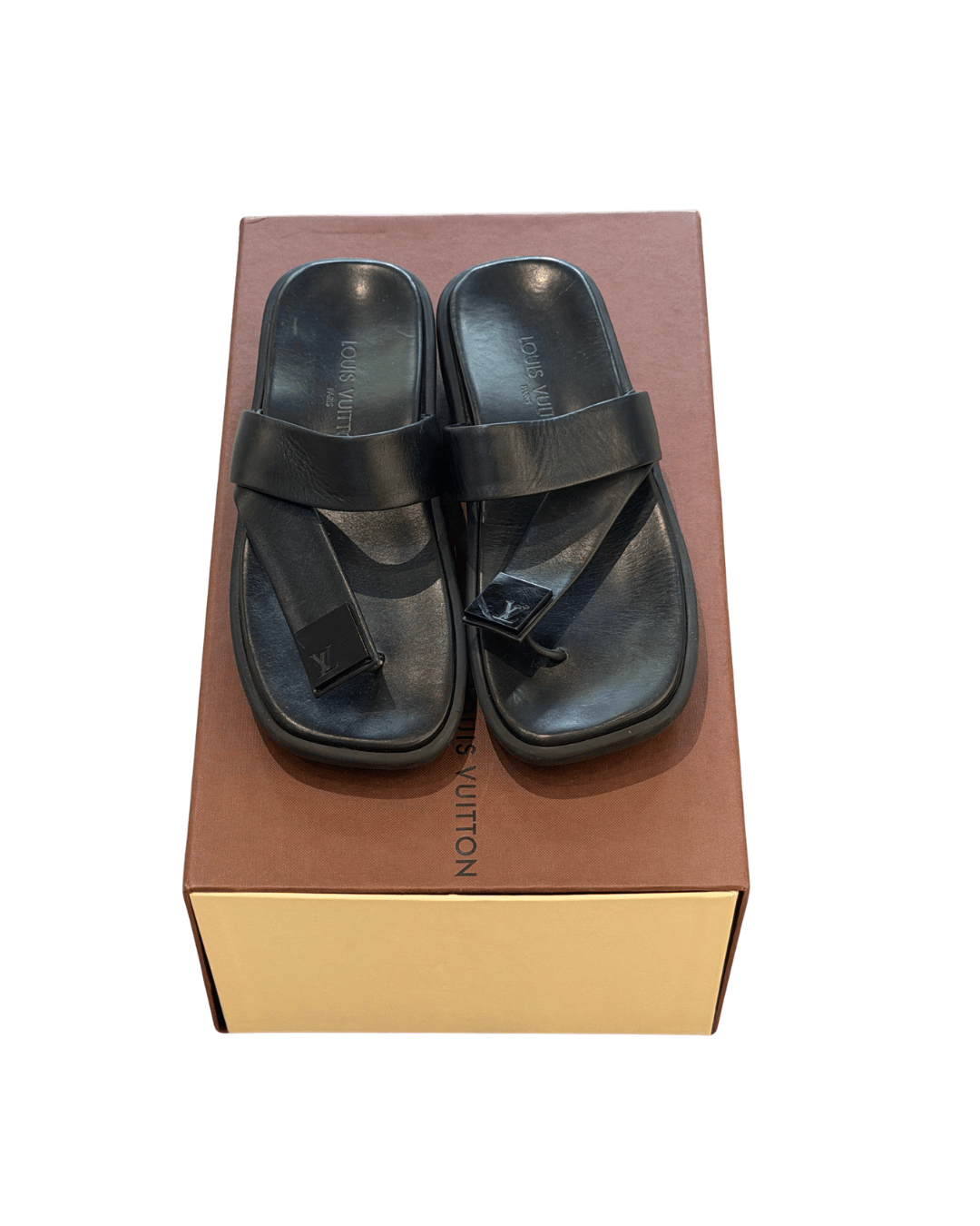 SANDALI INFRADITO LOUIS VUITTON NERI Nr 37