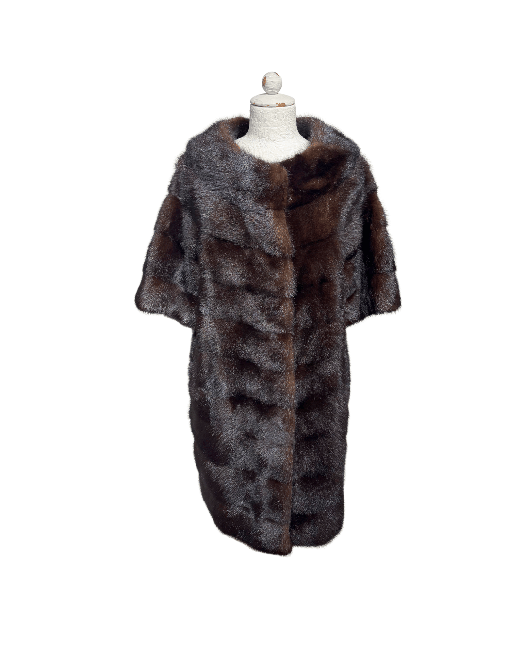 PELLICCIA VISONE MARRONE SCURO