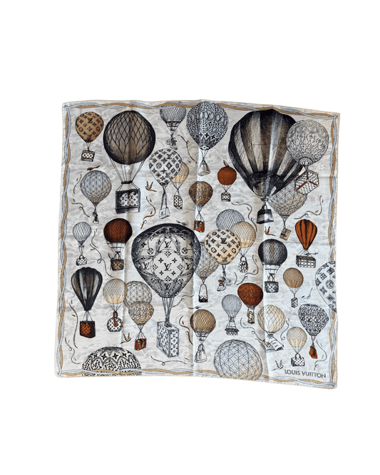 FOULARD LOUIS VUITTON "UP AND AWAY SQUARE 90"