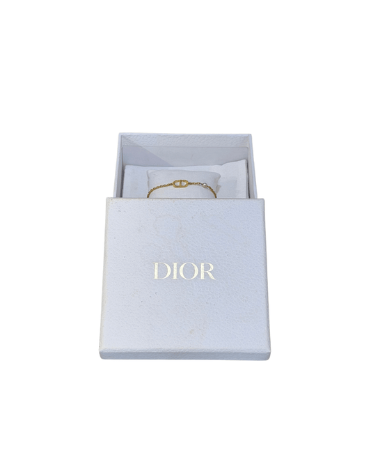 BRACCIALE METALLO DORATO DIOR CON SCATOLA