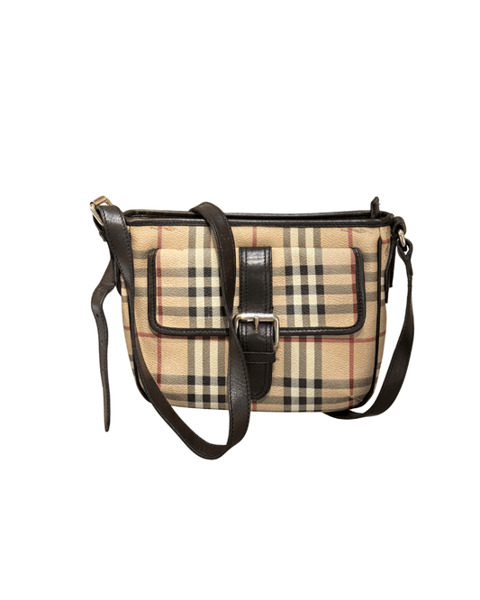 TRACOLLA BURBERRY RIFINITURE MARRONI