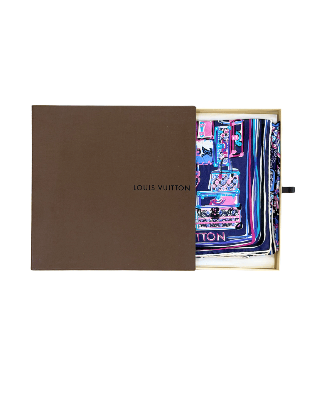 FOULARD LOUIS VUITTON TONI VIOLA E BLU