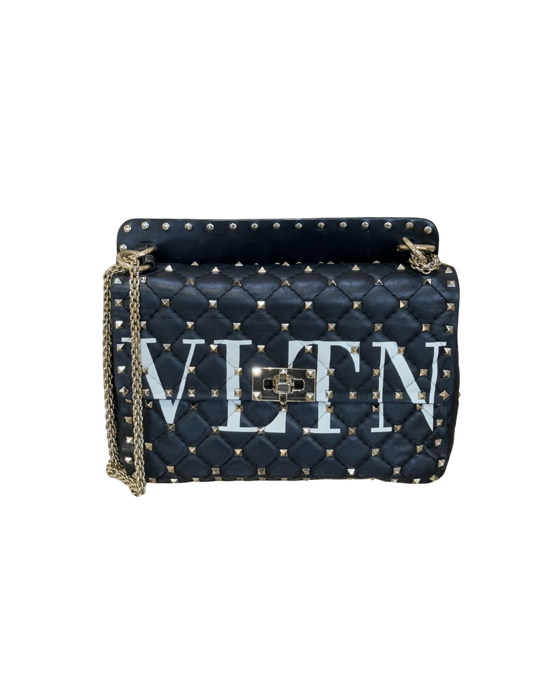 VALENTINO SPIKE MEDIA BIANCA E NERA