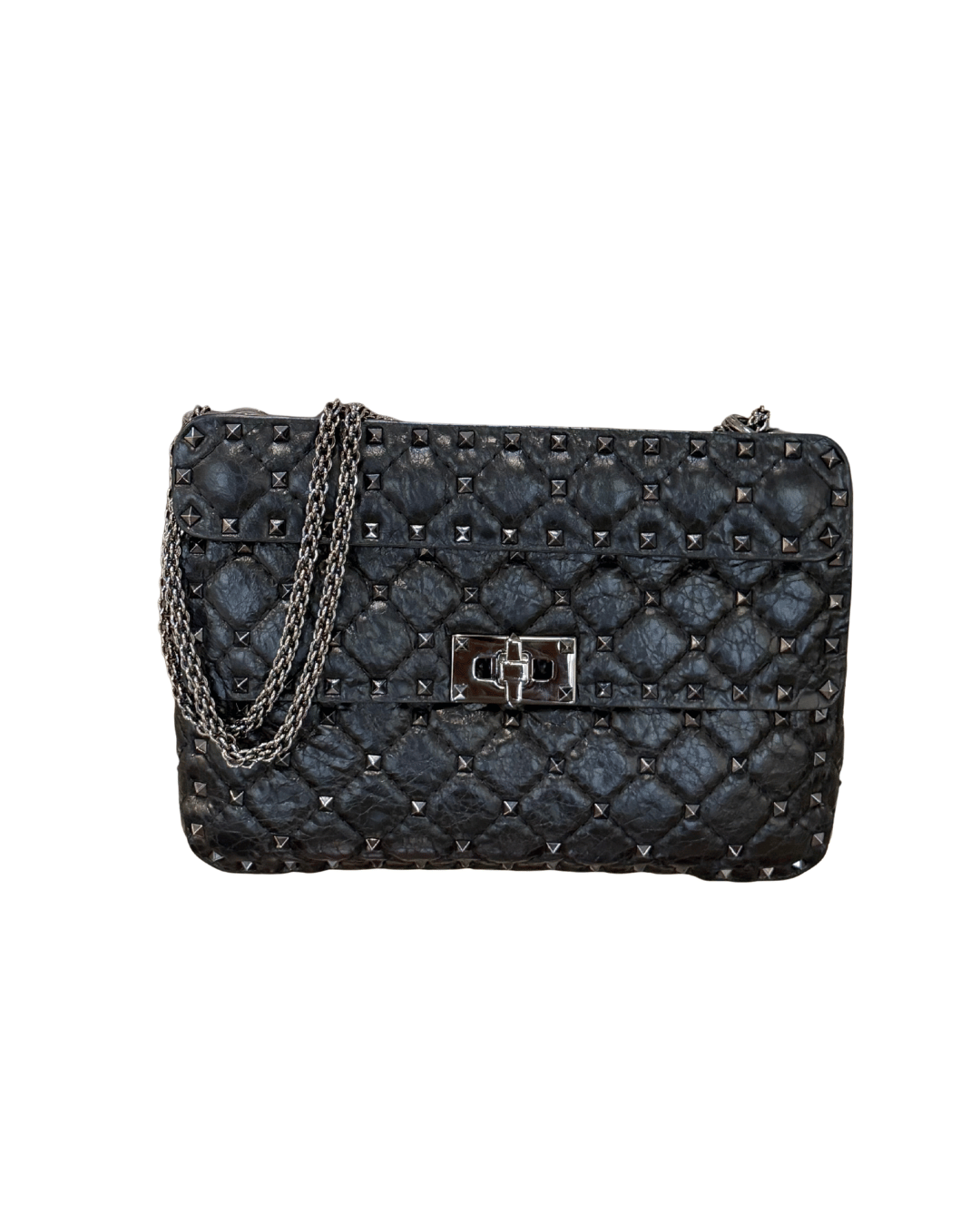VALENTINO SPIKE MEDIA NERA EFFETTO VINTAGE