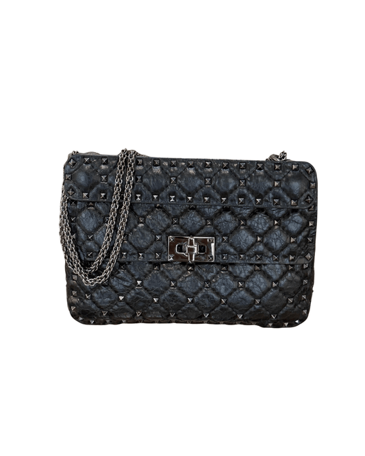 VALENTINO SPIKE MEDIA NERA EFFETTO VINTAGE