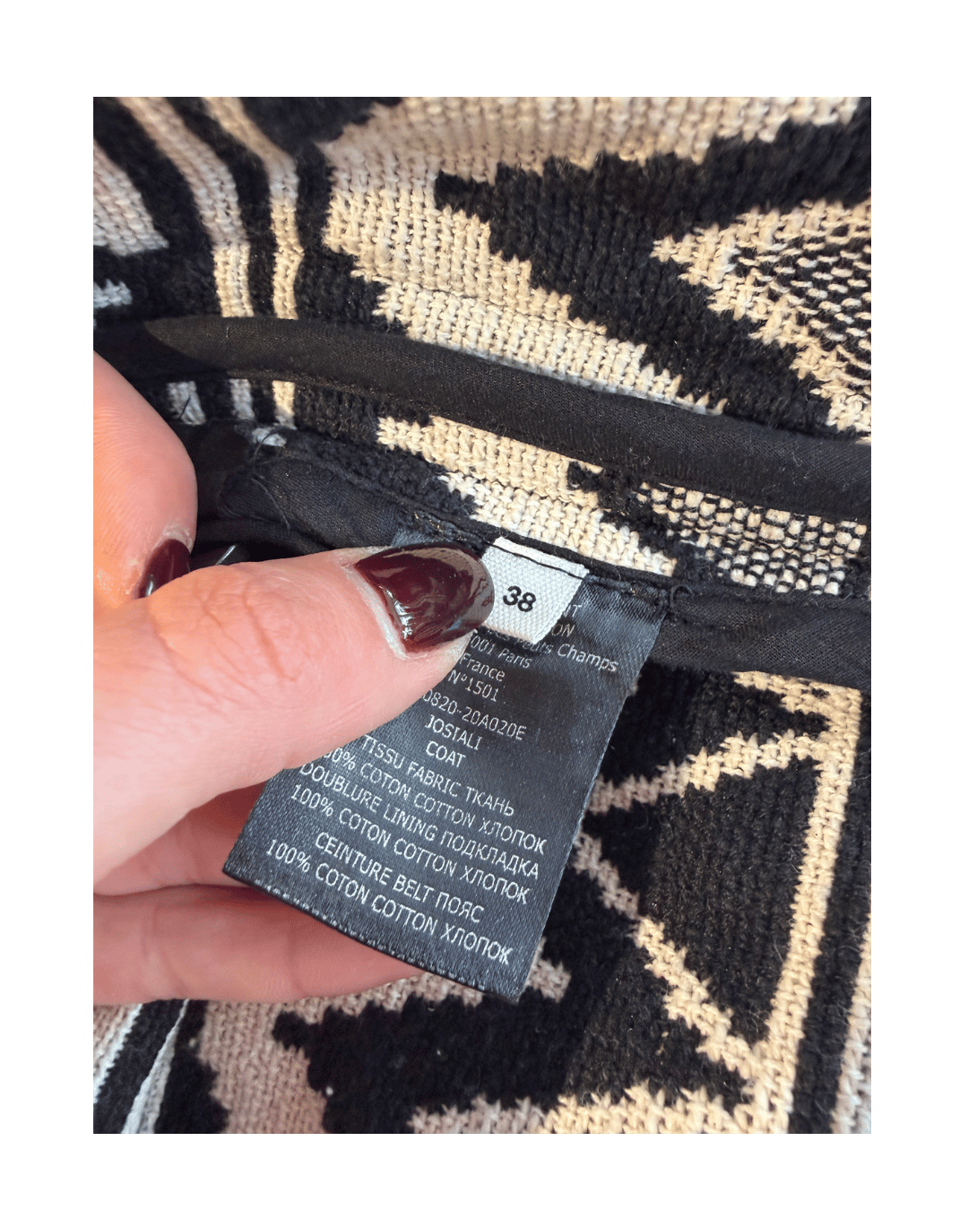 CARDIGAN ISABEL MARANT BIANCO E NERO