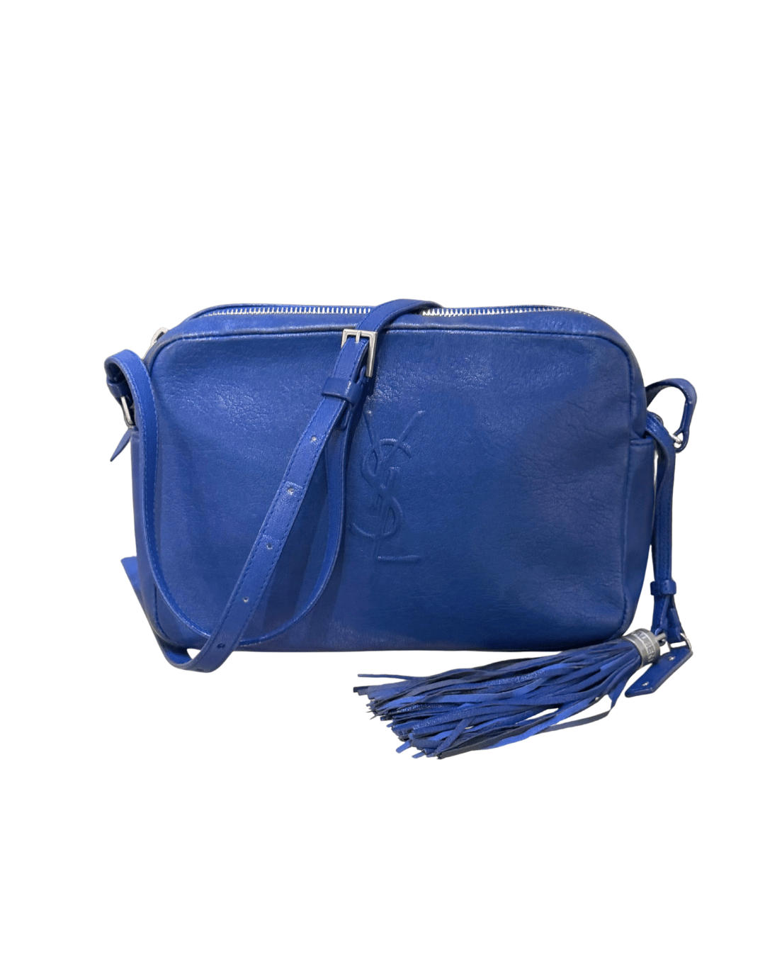 CAMERA BAG YSL BLU ELETTRICA
