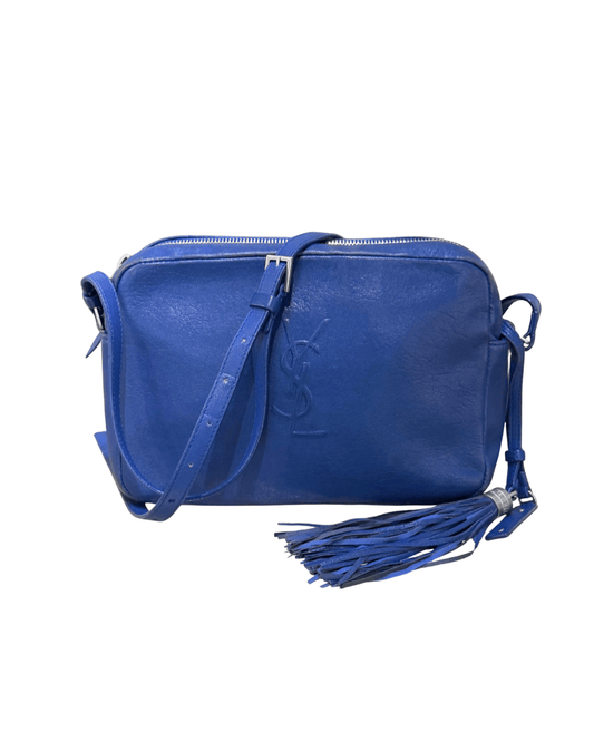 CAMERA BAG YSL BLU ELETTRICA