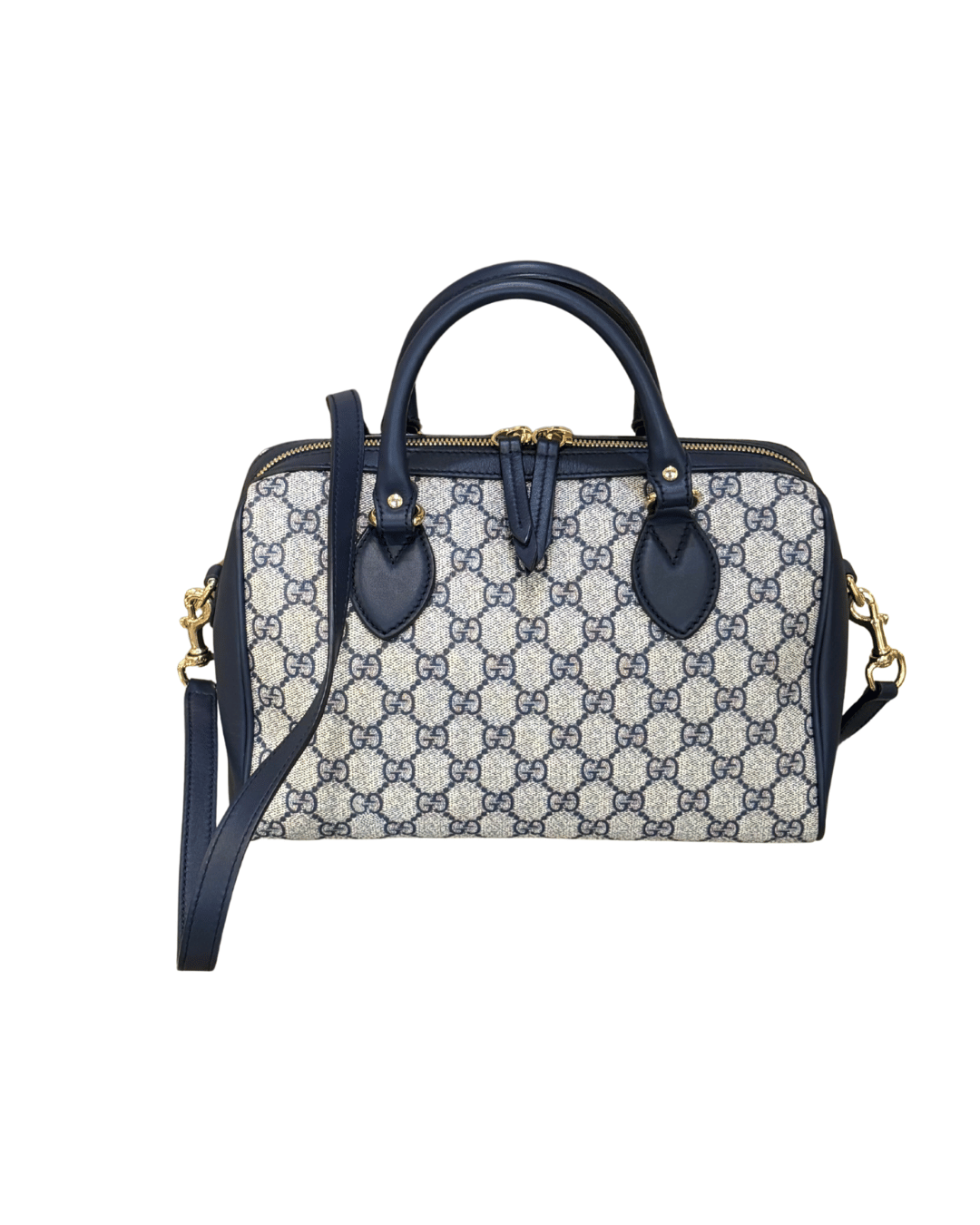 BAULETTO GUCCI BOSTON PVC RIFINITURE BLU