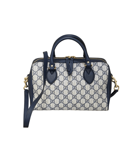 BAULETTO GUCCI BOSTON PVC RIFINITURE BLU