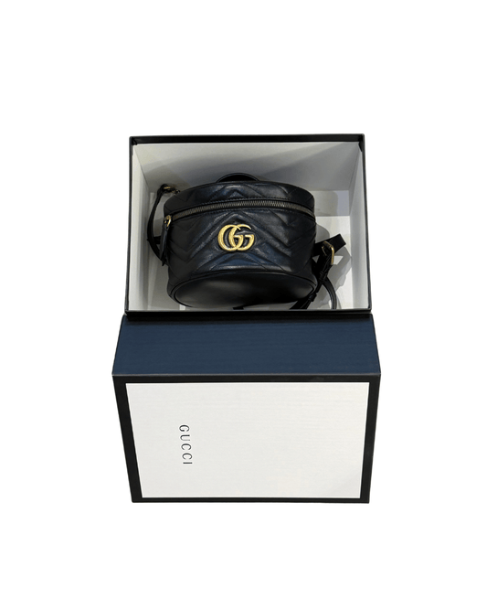 ZAINETTO GUCCI MARMONT PELLE MATELASSE NERA