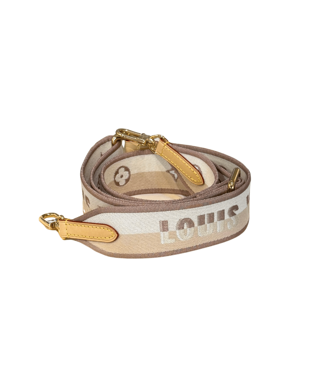TRACOLLA LOUIS VUITTON TESSUTO JACQUARD BEIGE