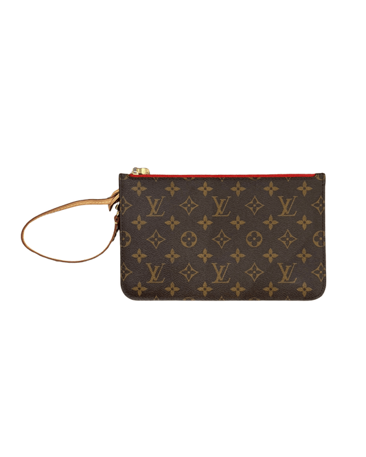 POCHETTE PIATTA LOUIS VUITTON INTERNO ROSSO