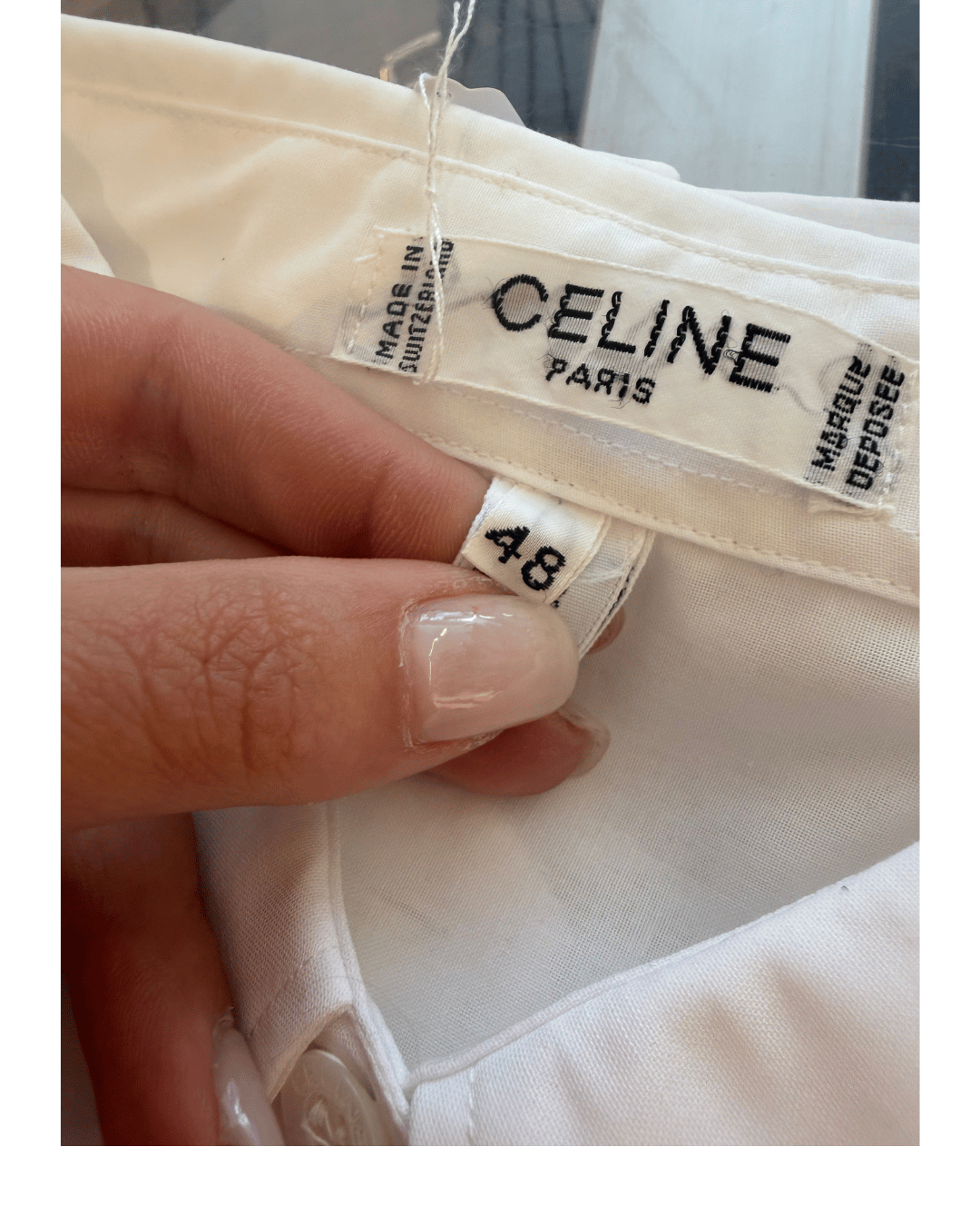 CAMICIA CELINE BIANCA COTONE