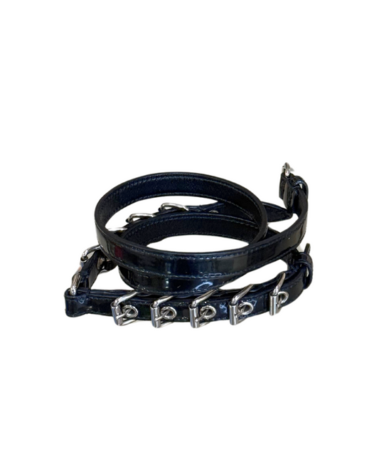 CINTURA MIUMIU IN VERNICE NERA