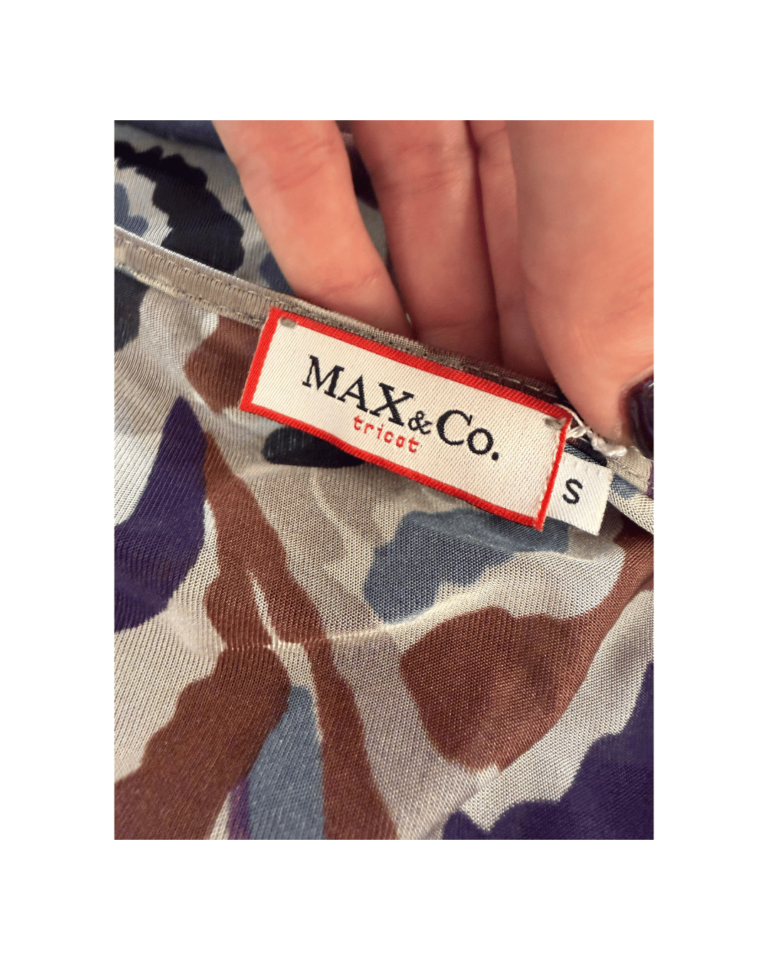 TOP MAX&CO FANTASIA ASTRATTA Tg S