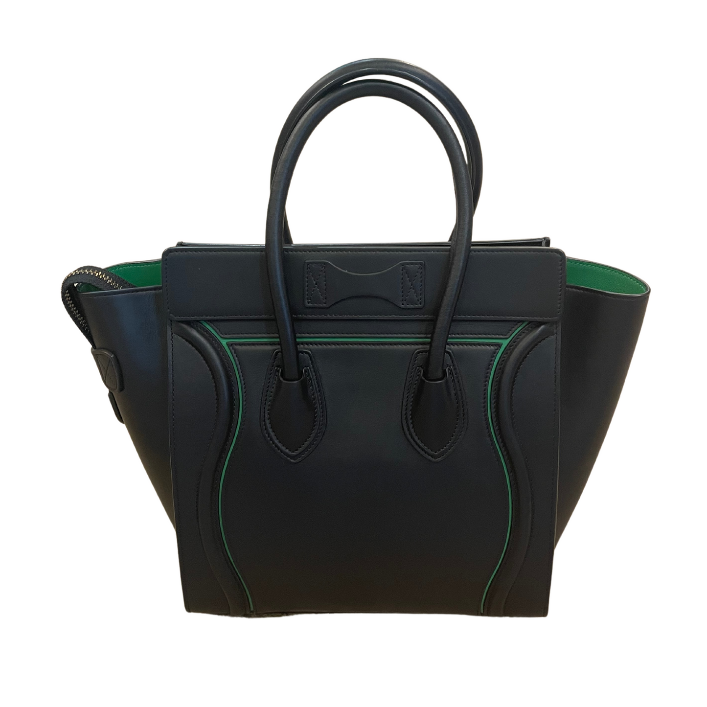 LUGGAGE CELINE NERA RIFINITURE VERDI