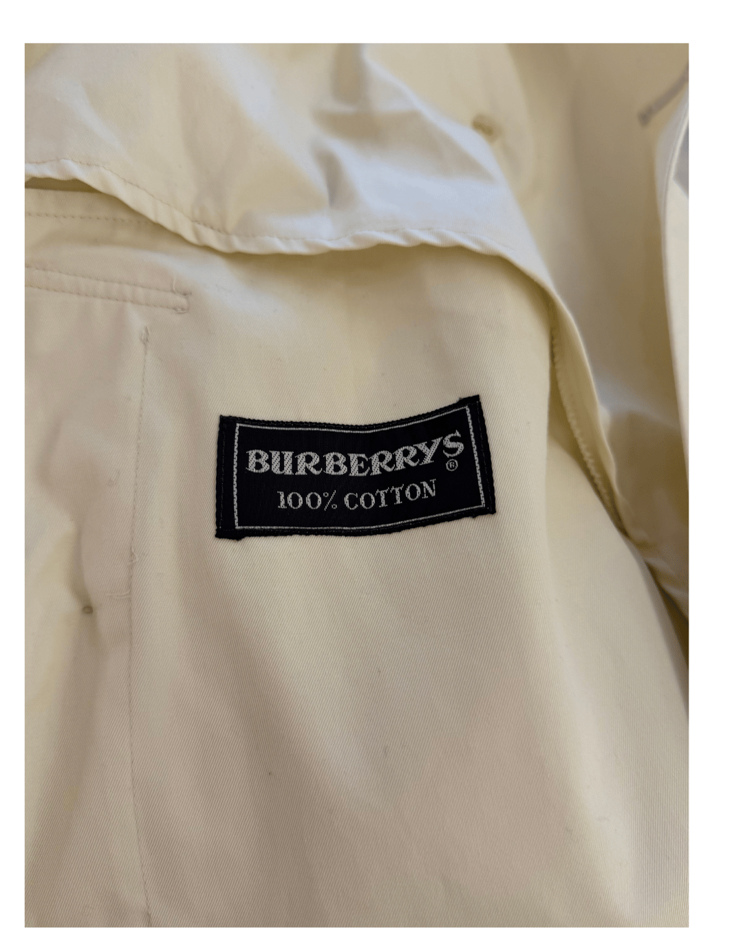 IMPERMEABILE BURBERRY PANNA Tg 44/46