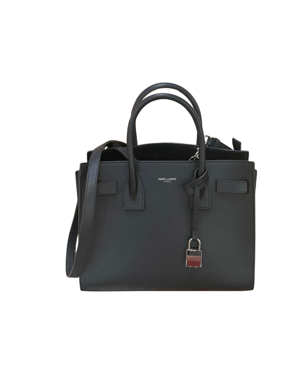 SAC DE JOUR SMALL NERA YSL PELLE MARTELLATA