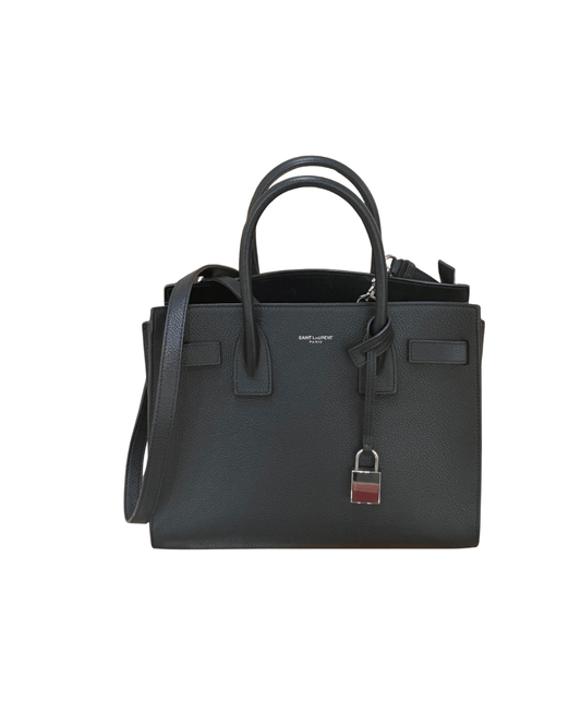 SAC DE JOUR SMALL NERA YSL PELLE MARTELLATA