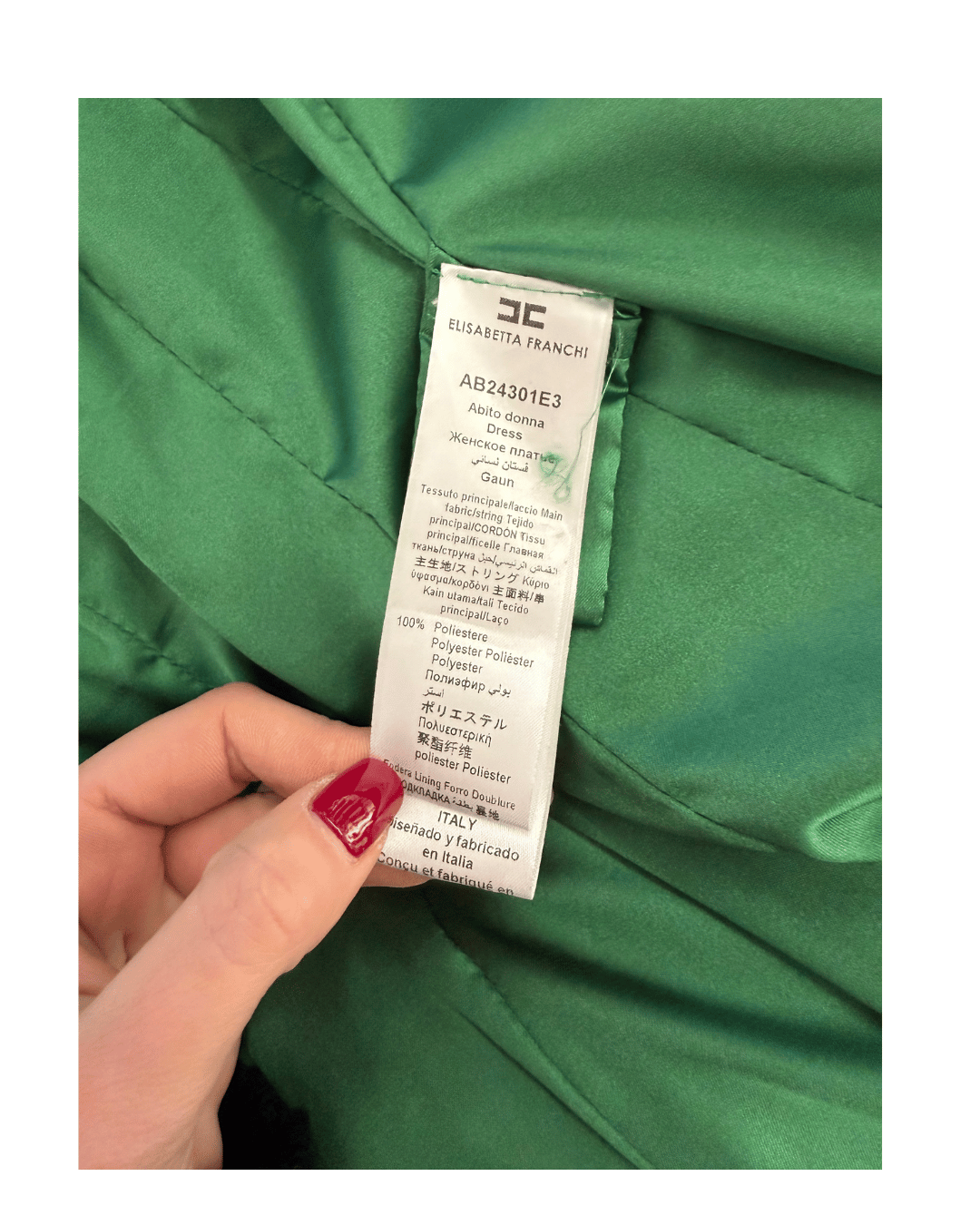 ABITO VERDE ELISABETTA FRANCHI