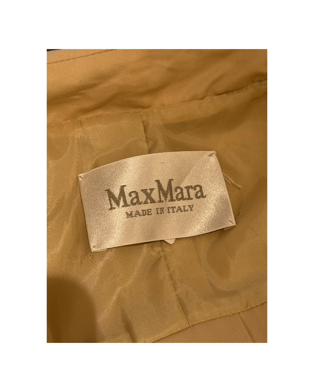 IMPERMEABILE MAXMARA BEIGE COTONE Tg 40