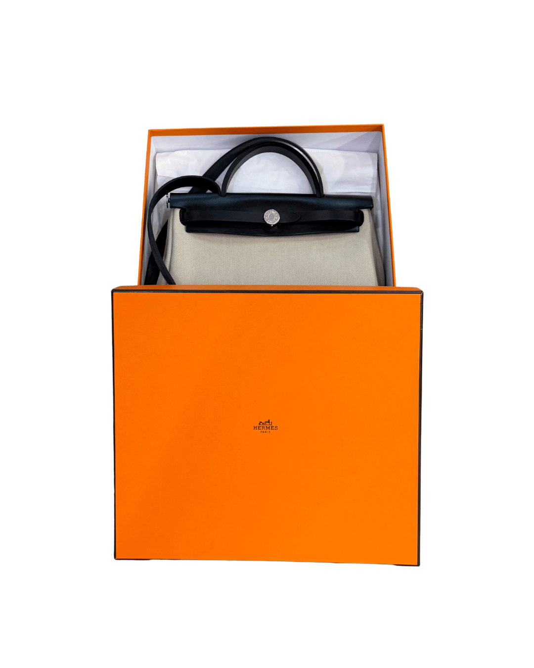HERBAG HERMES ZIP 31 BEIGE E RIFINITURE NERE